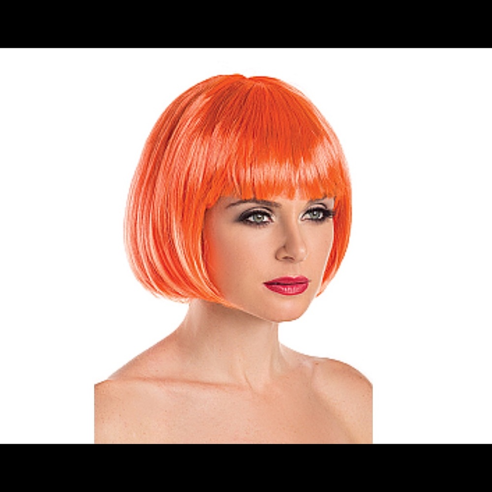 Be Wicked Orange Bob Wig